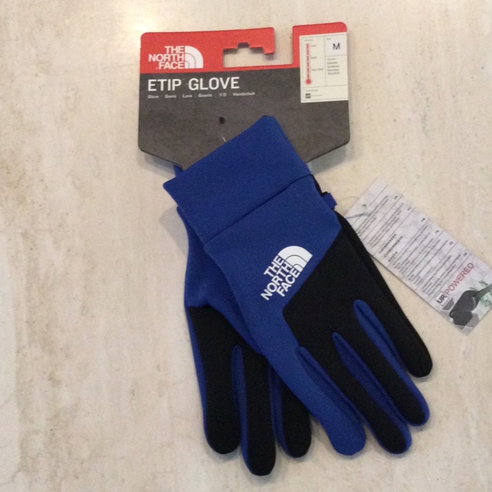 The North Face Etip Gloves Unisex Size Medium Blue TNF Winter Glove - Picture 13 of 15